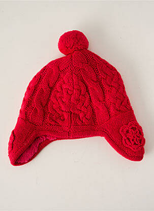 Bonnet forme chapka rouge ABSORBA fille