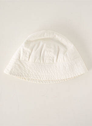 Chapeau tissage popeline blanc ABSORBA fille