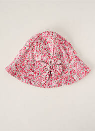 Chapeau tissage popeline rose ABSORBA fille
