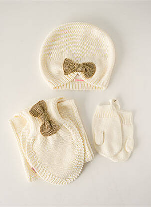 Bonnet beige BILLIEBLUSH pour fille