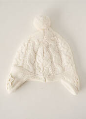 Bonnet blanc ABSORBA pour fille seconde vue