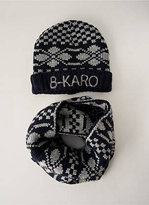 Bonnet bleu BECKARO pour garçon