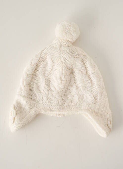 Bonnet forme chapka blanc ABSORBA fille