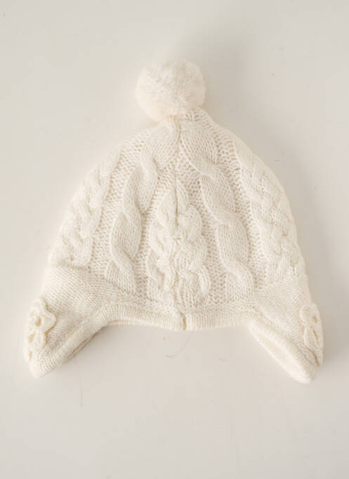 Bonnet forme chapka blanc ABSORBA fille