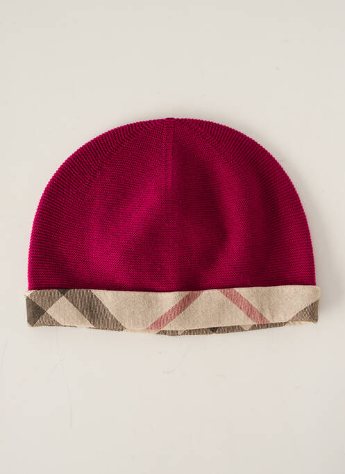 Bonnet violet BURBERRY pour fille