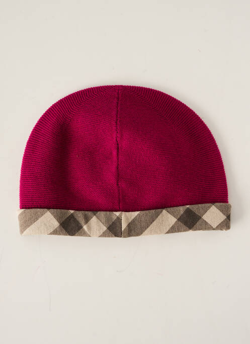 Bonnet violet BURBERRY pour fille