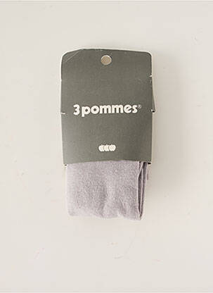 Collants bas/collant gris 3 POMMES fille