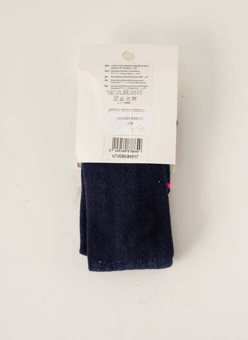 Collants tissage métallisé bleu BILLIEBLUSH fille