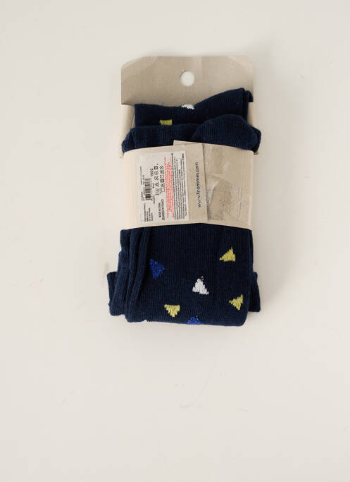 Collants bleu 3 POMMES pour fille