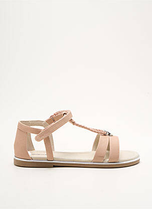 Sandales/nu pieds matière lisse chiquet rose MAYORAL fille