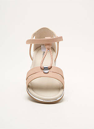 Sandales/nu pieds matière lisse chiquet rose MAYORAL fille
