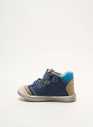 Sandales/nu pieds matière lisse bout rond bleu KOUKI garçon