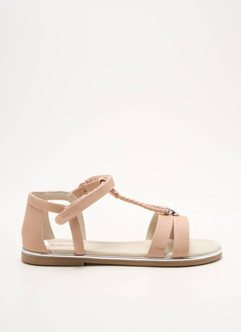 Sandales/nu pieds matière lisse chiquet rose MAYORAL fille