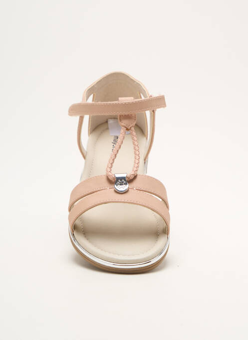 Sandales/nu pieds matière lisse chiquet rose MAYORAL fille
