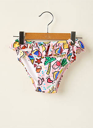 Bas de maillot de bain imprimé fantaisie rose GUESS fille