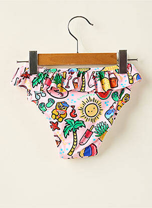 Bas de maillot de bain imprimé fantaisie rose GUESS fille