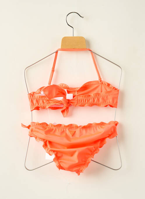 Maillot de bain 2 pièces orange GUESS pour fille