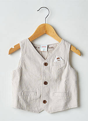 Gilet sans manche coupe cintrée beige BOBOLI garçon