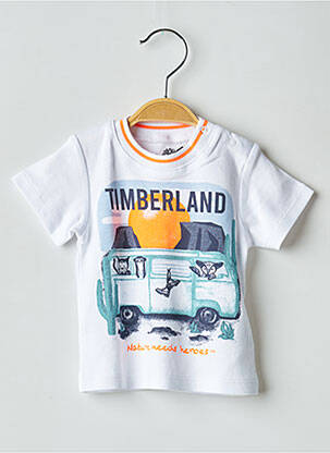 T-shirt coupe droite manches courtes blanc TIMBERLAND garcon