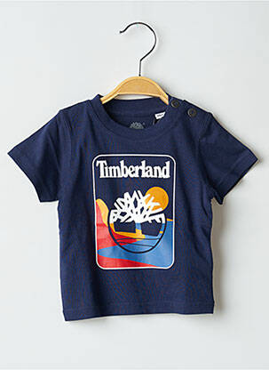 T-shirt stretch manches courtes bleu TIMBERLAND garcon