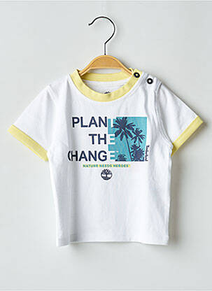 T-shirt stretch manches courtes blanc TIMBERLAND garcon