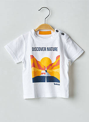 T-shirt stretch manches courtes blanc TIMBERLAND garçon