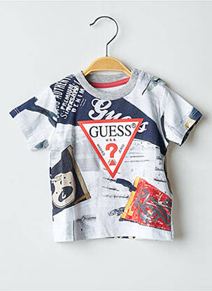 T-shirt stretch manches courtes gris GUESS garcon