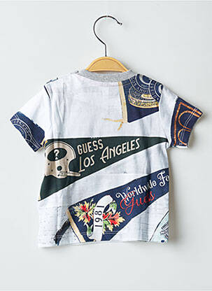 T-shirt stretch manches courtes gris GUESS garçon