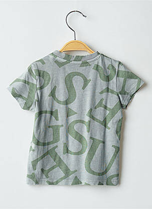 T-shirt stretch manches courtes vert GUESS garçon