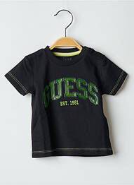 T-shirt stretch manches courtes noir GUESS garcon