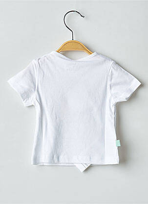 T-shirt sérigraphie floquée manches courtes blanc BOBOLI garçon