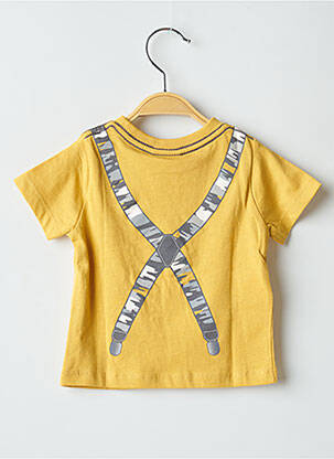T-shirt stretch manches courtes jaune BOBOLI garçon