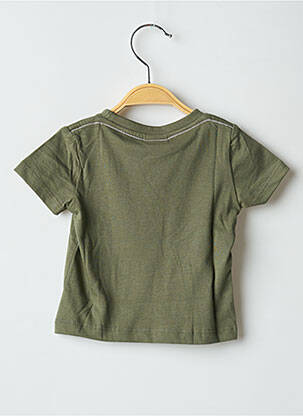 T-shirt sérigraphie floquée manches courtes vert BOBOLI garçon