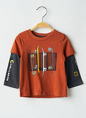 T-shirt orange BOBOLI pour garçon