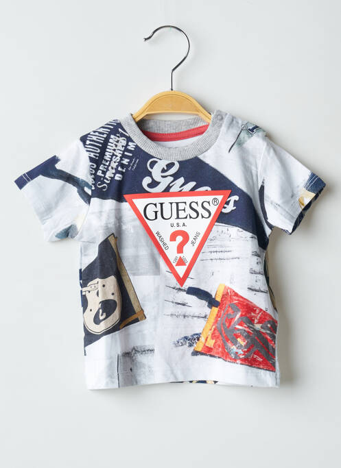 T-shirt stretch manches courtes gris GUESS garcon