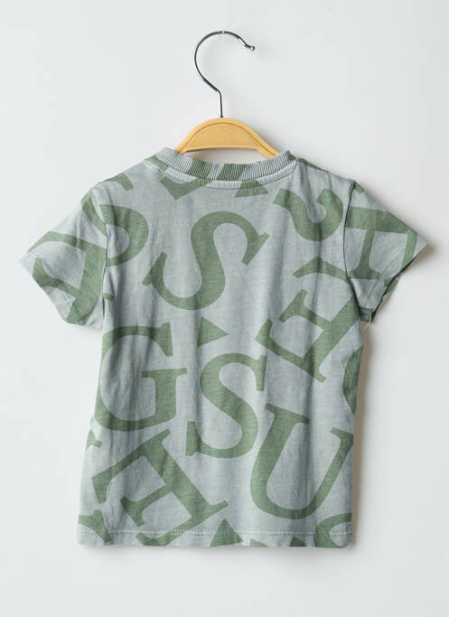 T-shirt stretch manches courtes vert GUESS garcon