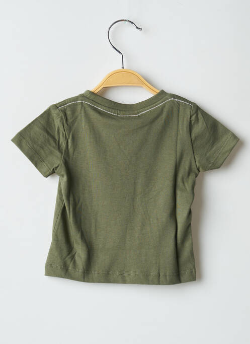 T-shirt sérigraphie floquée manches courtes vert BOBOLI garcon