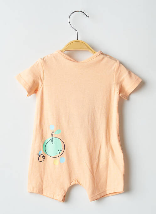 Combishort coupe droite manches courtes orange BOBOLI garcon