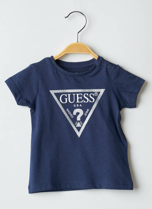 T-shirt bleu GUESS pour fille