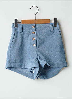 Short taille haute taille à pinces bleu MOLLY BRACKEN fille