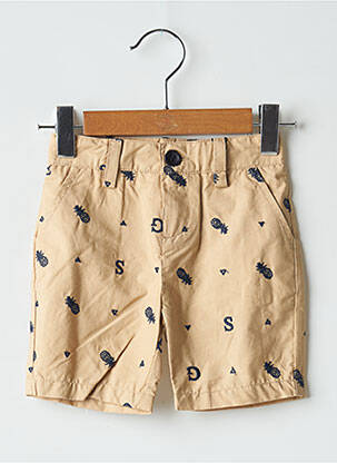 Short poches taille à pinces beige GUESS garcon