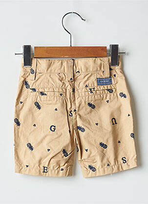 Short poches taille à pinces beige GUESS garçon