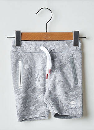 Short sérigraphie floquée taille élastique gris TIMBERLAND garçon