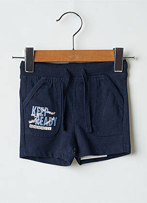 Short sérigraphie floquée taille élastique bleu BOBOLI garçon