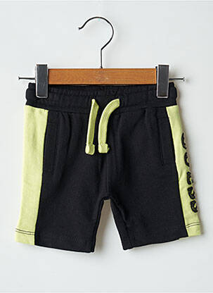 Short tissage popeline taille élastique noir GUESS garcon