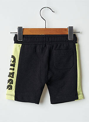 Short tissage popeline taille élastique noir GUESS garcon