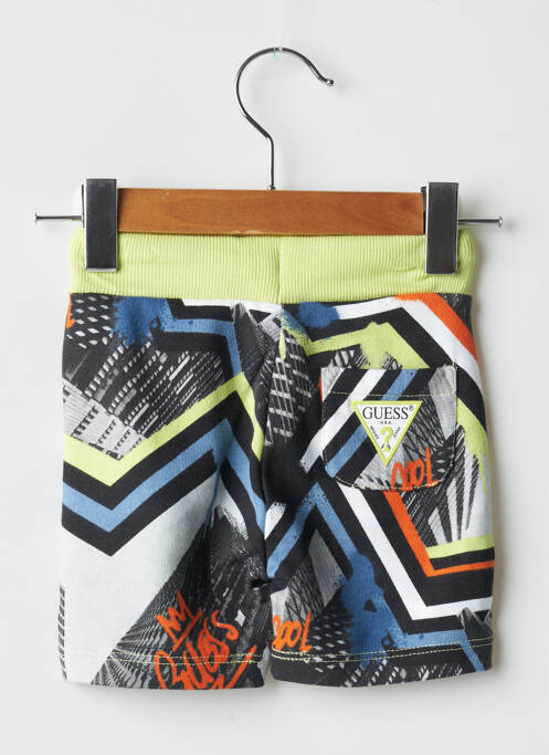 Short tissage popeline taille élastique vert GUESS garcon