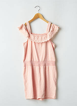 Combishort coupe cintrée sans manche rose GUESS fille