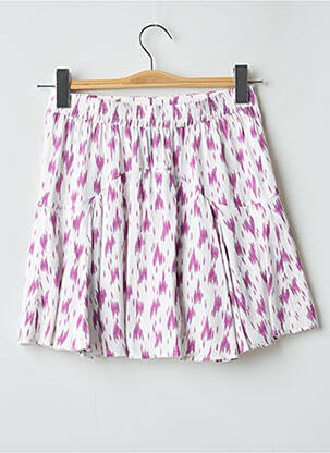 Jupe courte coupe fluide violet LE TEMPS DES CERISES fille