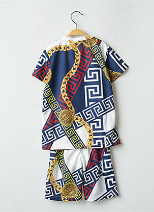 Ensemble short coupe droite bleu BOOM KIDS garçon